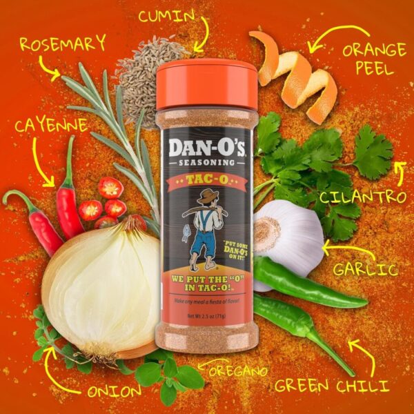 Dan-O's Tac-O Seasoning, 2.5 oz Bottle